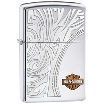 Zippo - Harley Davidson Design Chrome Lighter - 28825