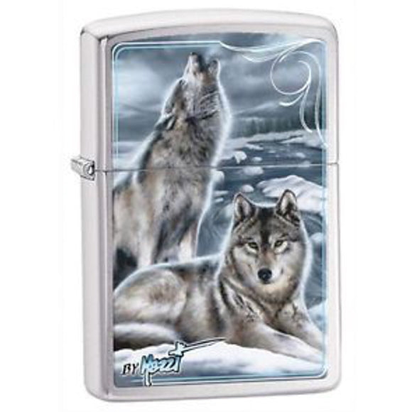 Zippo - Mazzi Wolves Chrome Lighter - 28002
