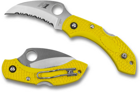 Spyderco Dragonfly 2 Salt Hawkbill - Spyder Edge - Yellow FRN - C28SYL2HB