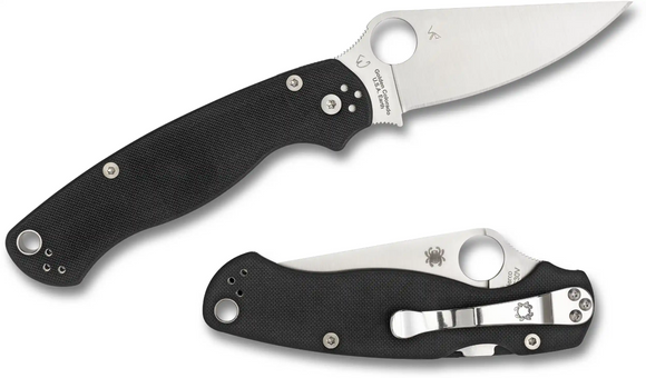 Spyderco Paramilitary 2 - Left Handed - Black G10 -  C81GPLE2