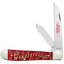 Case Copperhead - Christmas Dark Red Bone Smooth - 10605