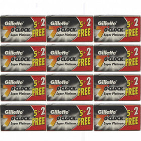 Gillette - 7 O’Clock - Super Platinum - Black - 140 count - 7OC-BLACK