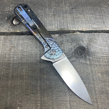 Kizer Envoy - St. Nick's Custom Anodization - Lightning Strike Finish - Ano'd Bolsters - 0