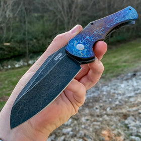 Ontario 2QUARED - Robert Carter Design - St. Nick's Custom Anodization - Lightning Strike Finish