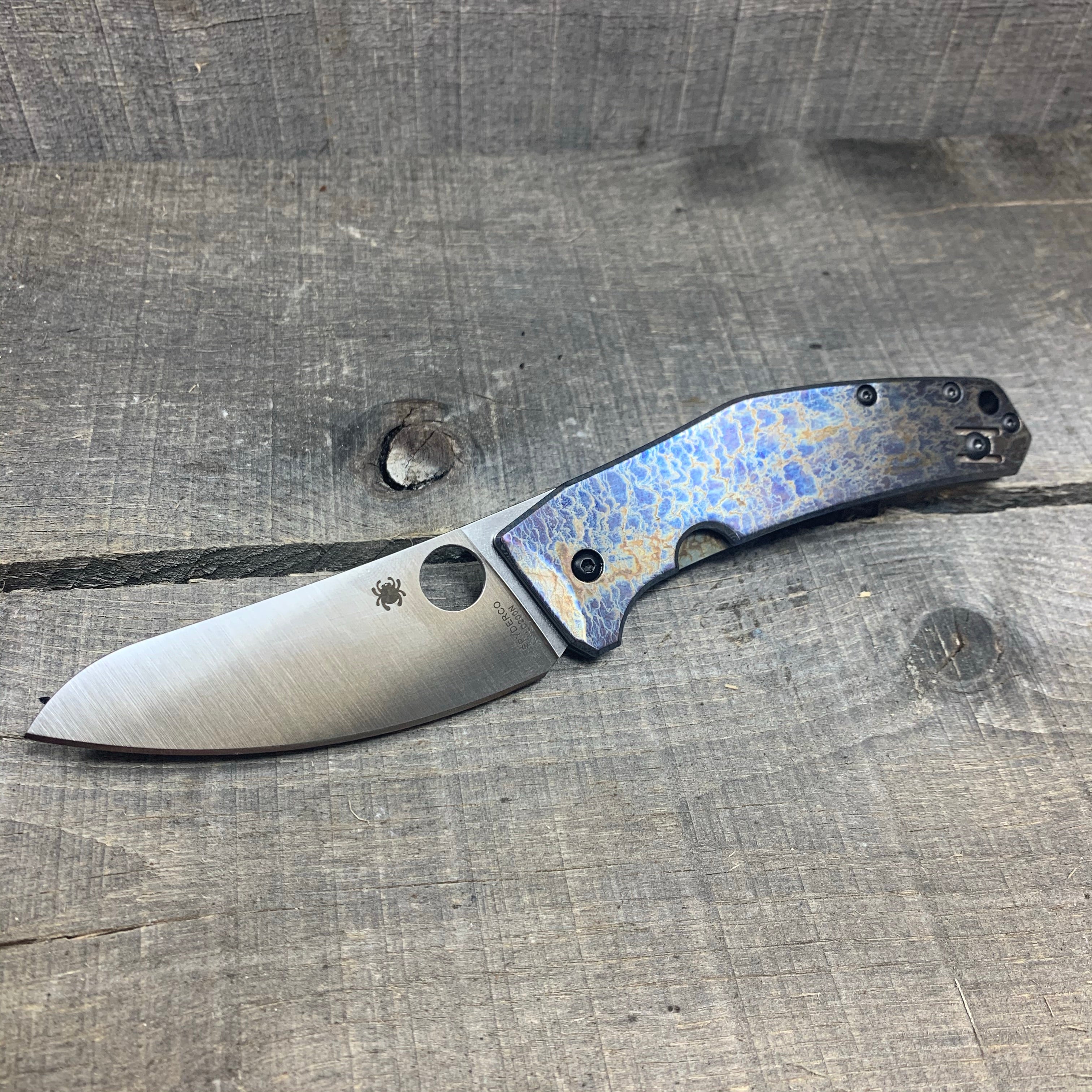 Spyderco Spydie Chef - St. Nick's Custom Anodization - Lightning Strike Finish