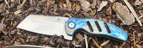 Kizer Mini Sheepdog - St. Nick's Custom Anodization - Lightning Strike Finish - SNK/WTO - Home Office