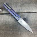 Kizer Feist - Drop Point - "Raindrop" - Ano Fade - St. Nick's Custom Anodization-2