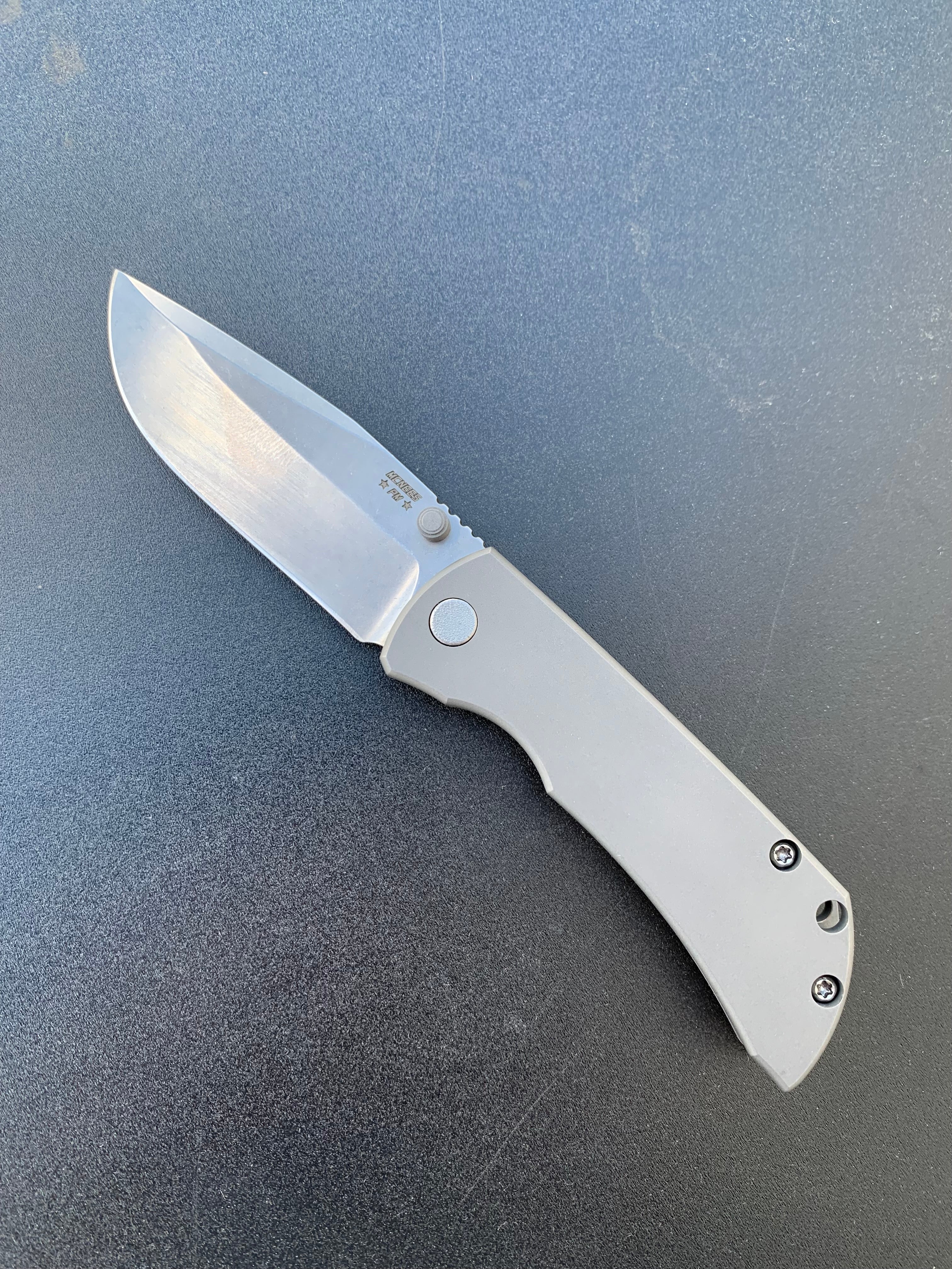 McNees Custom Knives MAC 2 - Satin Stonewashed Blade - Stonewashed Handle
