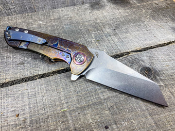 Kizer Critical - St. Nick's Custom Anodization - Lightning Strike Finish - 0