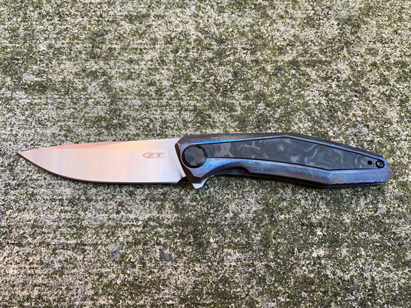 Zero Tolerance Knives 0470 - St. Nick's Custom Anodization - Lightning Strike Finish
