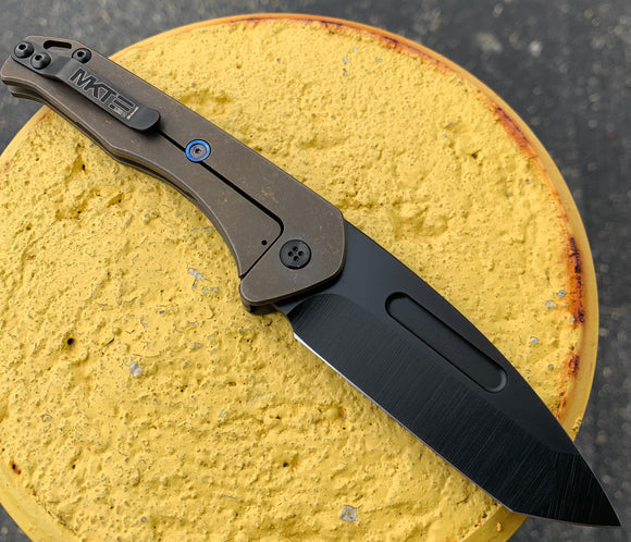 Medford - Praetorian Slim - S35VN PVD Tanto Blade - Bronze Ano Handles - PVD Hardware and Clip