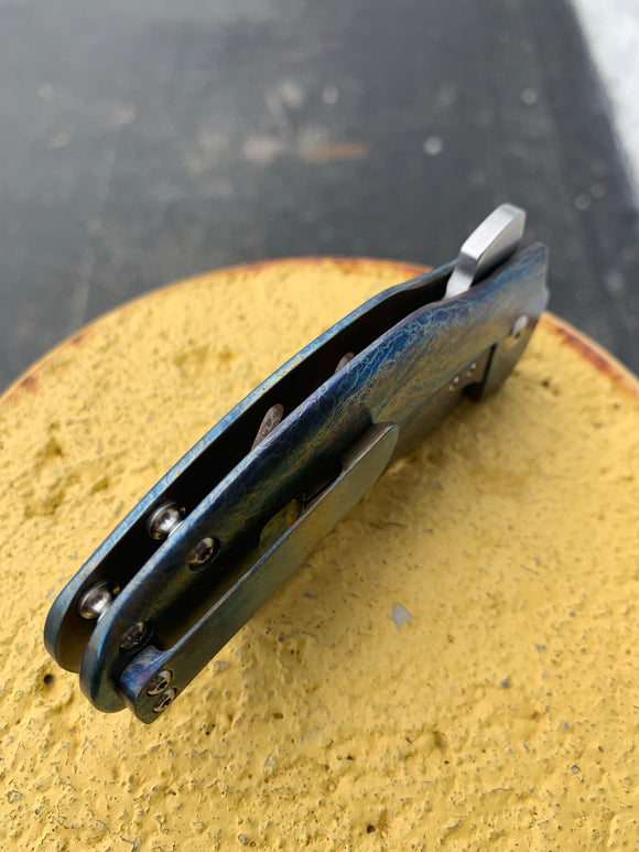 Kizer Sheepdog -  Lightning Strike Finish - St. Nick's Custom Anodization