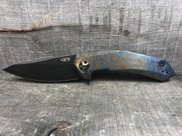 Zero Tolerance Knives 0095BW - St. Nick's Custom Anodization - Lightning Strike Finish