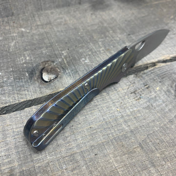 Kizer Zipslip - Lightning Strike Clip and Spring - Ano Fade Handle - St. Nick's Custom Anodization - 0