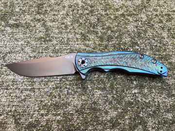 Zero Tolerance Knives 0609PUR - St. Nick's Custom Anodization - Lightning Strike Finish