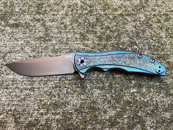 Zero Tolerance Knives 0609PUR - St. Nick's Custom Anodization - Lightning Strike Finish