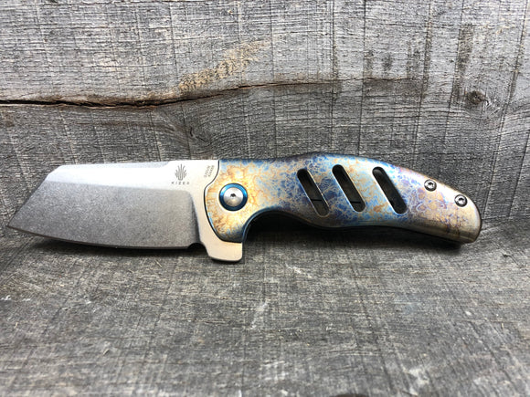 Kizer Sheepdog - St. Nick's Custom Anodization - Lightning Strike Finish