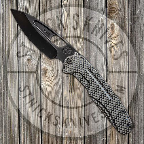 Medford - Infraction - S35VN - PVD Blade Finish - Standard Grind - Gun Grip Handle/Tumbled Spring - MK031SPQ-01TM-SPCP-BP