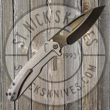 Medford - Infraction - S35VN - PVD Blade Finish - Standard Grind - Gun Grip Handle/Tumbled Spring - MK031SPQ-01TM-SPCP-BP
