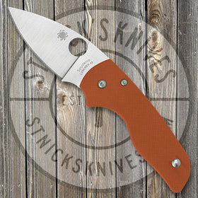 Spyderco Lil’ Native - Burnt Orange G10 - CPM-REX45 - Sprint Run - C230GPBORE
