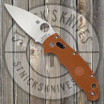 Spyderco Manix 2 Lightweight - Plain Edge - Orange FRN - REX 45 - Sprint Run - C101BORE2