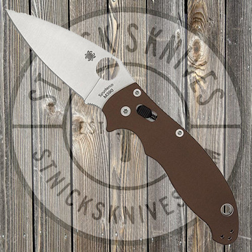 Spyderco Manix 2 - Brown G-10 - M390 - Distributor Exclusive - C101GPBN2