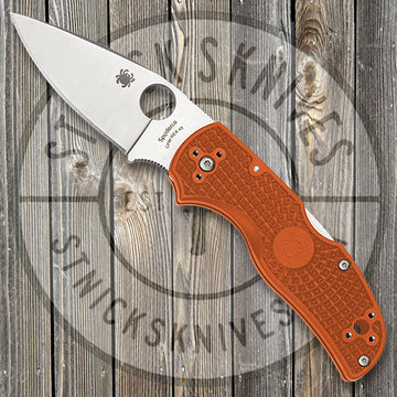 Spyderco Native 5 - Burnt ORG FRN - REX45 - C41PBORE5