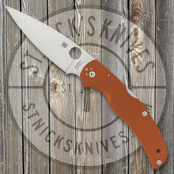Spyderco Native Chief - Burnt Orange G10 - CPM-REX45 - Sprint Run - C244GPBORE