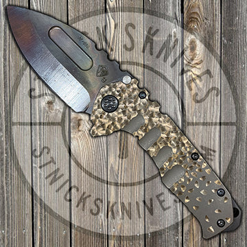 Medford - Praetorian T - S35VN - Vulcan Finish - Drop Point - Bronze Hammer Fade Handles - MK012MKT