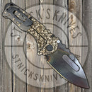 Medford - Praetorian T - S35VN - Vulcan Finish - Drop Point - Bronze Hammer Fade Handles - MK012MKT-2