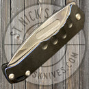 Medford - Praetorian Slim - S35VN - Tumbled Drop Point Blade - Blue Ano Pinstripe Handles - Std. Hardware and Clip-1