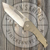 Medford - Praetorian Slim - S35VN - Tumbled Tanto Blade - Bronze Ano Handles - Std. Hardware and Clip