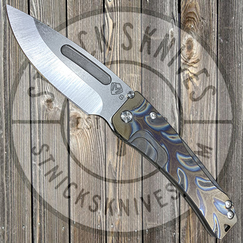 Medford - Slim Midi Marauder - S35VN - Tumbled Finish - Faced/Flamed Handle and Clip - Bronze Anodization - MK201STD-03AN-STCF-Q4
