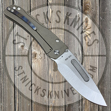 Medford - Slim Midi Marauder - S35VN - Tumbled Finish - Faced/Flamed Handle and Clip - Bronze Anodization - MK201STD-03AN-STCF-Q4 - 0