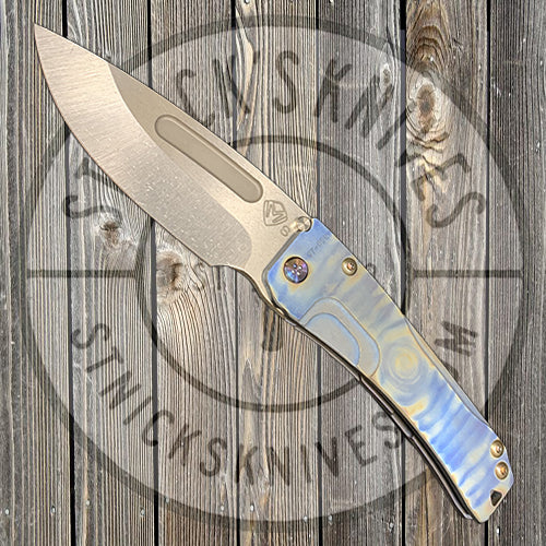 Medford - Slim Midi Marauder - S35VN - Tumbled Finish - Faced/Flamed Handle and Clip - MK201MKT