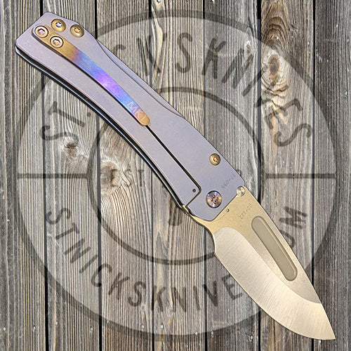 Medford - Slim Midi Marauder - S35VN - Tumbled Finish - Faced/Flamed Handle and Clip - MK201MKT - 0