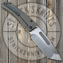 Medford Slim Midi Marauder - S35VN - Tumbled Tanto Blade - Tumbled Handle - Flamed Clip - PVD Hardware-2