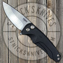 Medford - Smooth Criminal - S35VN - Tumbled Finish - Drop Point- Black Anodized Handles - MK039MKT-1