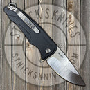 Medford - Smooth Criminal - S35VN - Tumbled Finish - Drop Point- Black Anodized Handles - MK039MKT-2