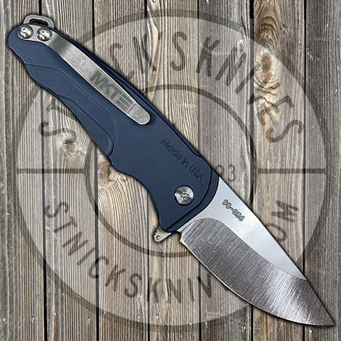 Medford - Smooth Criminal - S35VN - Tumbled Finish - Drop Point- Blue Anodized Handles - MK039MKT