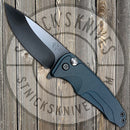 Medford - Smooth Criminal - S35VN - PVD Finish - Drop Point- Blue Anodized Handles - MK039MKT-1