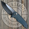 Medford - Smooth Criminal - S35VN - PVD Finish - Drop Point- Blue Anodized Handles - MK039MKT