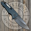 Medford - Smooth Criminal - S35VN - PVD Finish - Drop Point- Blue Anodized Handles - MK039MKT