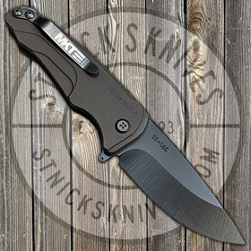 Medford - Smooth Criminal - S35VN - PVD Finish - Drop Point- Bronze Anodized Handles - MK039MKT - 0
