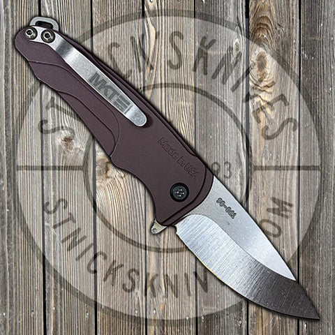 Medford - Smooth Criminal - S35VN - Tumbled Finish - Drop Point- Red Anodized Handles - MK039MKT