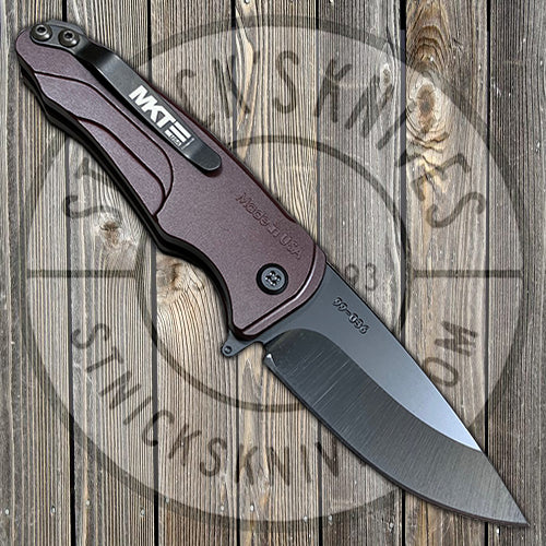 Medford - Smooth Criminal - S35VN - PVD Finish - Drop Point- Red Anodized Handles - MK039MKT - 0